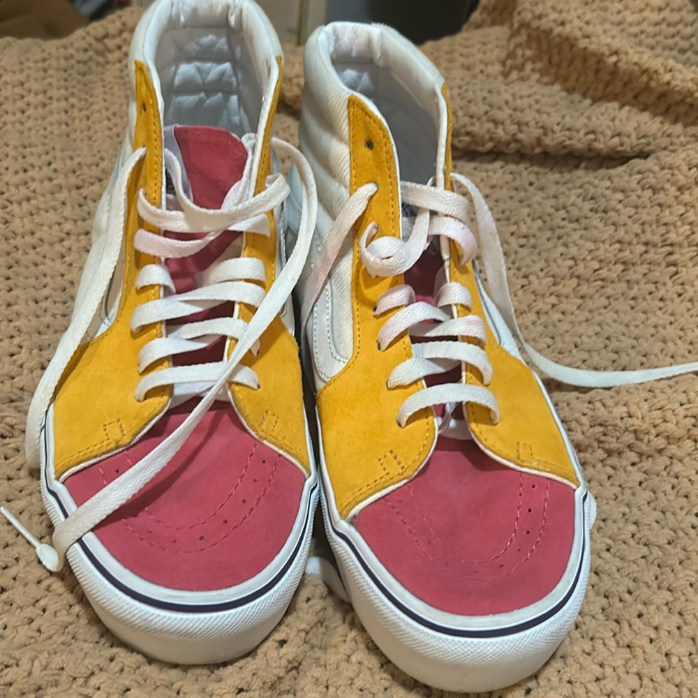 Platform High Top Color Block Vans